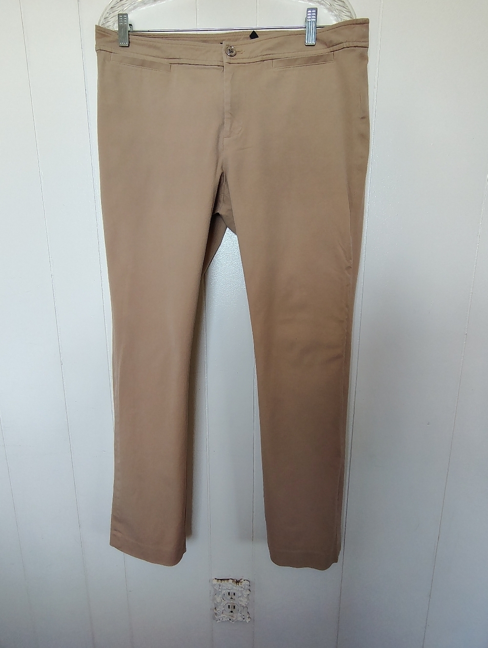 Lauren Ralph Lauren Slim Stretch Pants - Tan Size 12